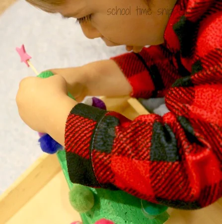 Toddler Fine Motor Skills Christmas Tree