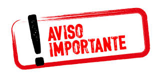 AVISO IMPORTANTE 2018