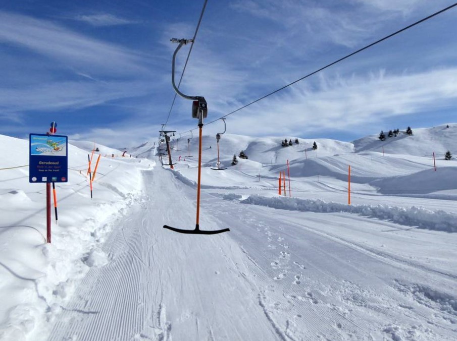 Skiing at Kitzbühel and Kitzbüheler Horn tourist attraction in Austria