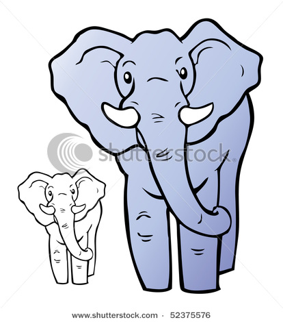 Cartoon elephant wallpaper