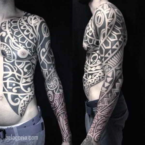 Imagen de un Tatuaje tribal para hombre