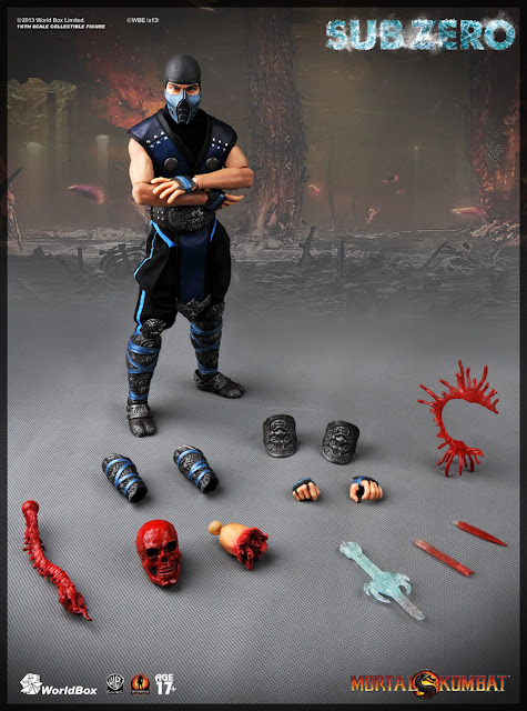 Worldbox 1/6 Scale Mortal Kombat 12" Sub-Zero Figure