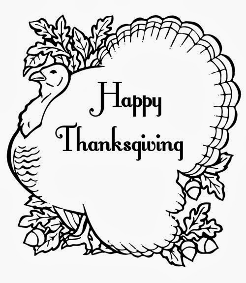 Beautiful Thanksgiving Clipart Black And White