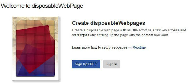 create a temporary web page that self-destruct.