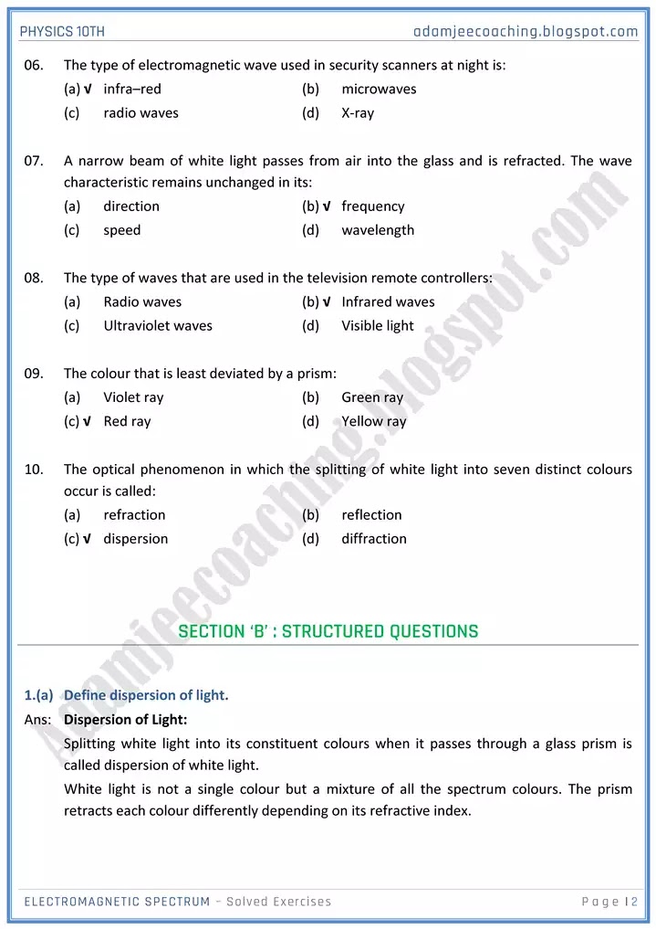 electromagnet-spectrum-solved-textbook-exercise-physics-10th