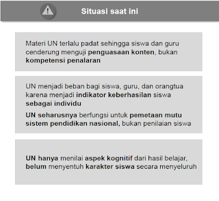 Kebijakan Baru Tentang Ujian Nasional (UN)