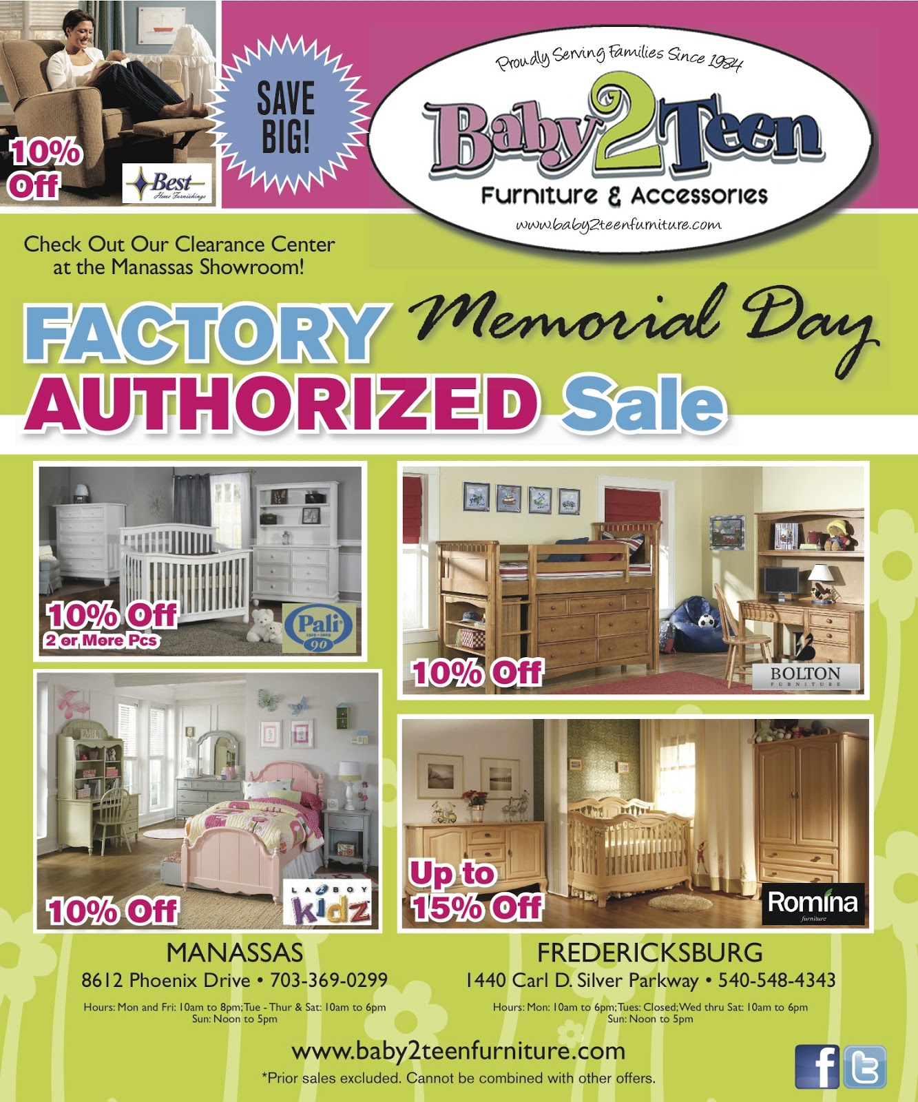 Furniture Store Memorial Day Sale