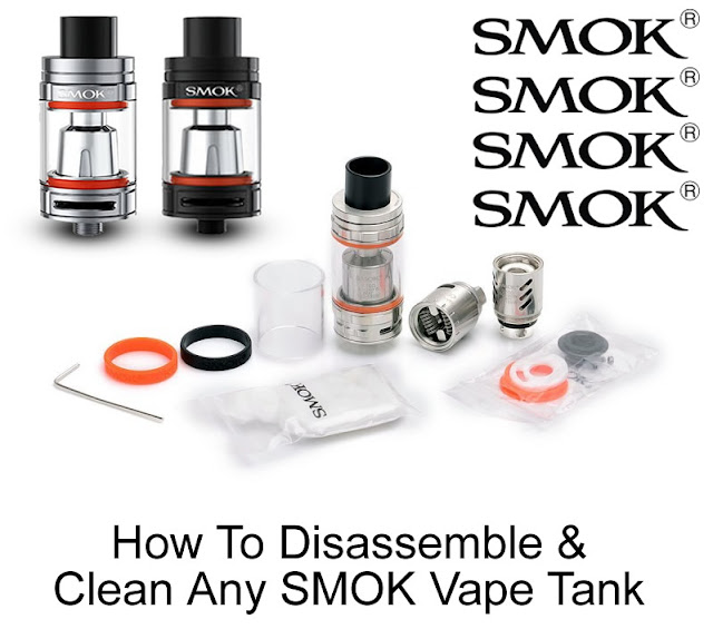 clean tfv8 and tfv12 sub ohm vape tanks by smok