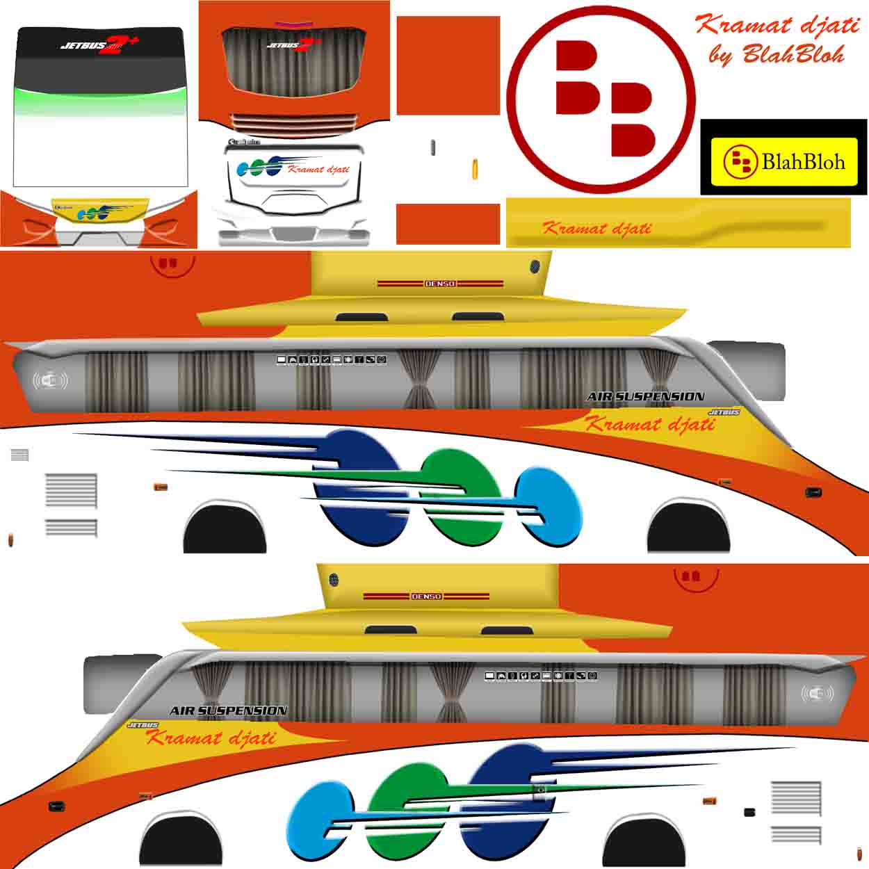 livery bussid kramat djati hd