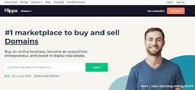 Flippa marketplace domain for sale