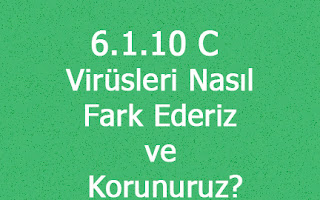 6.1.10 C - Virüsleri Nasıl Fark Ederiz ve Korunuruz?