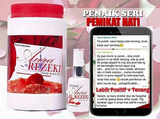 Testimoni Garam Aura Rezeki