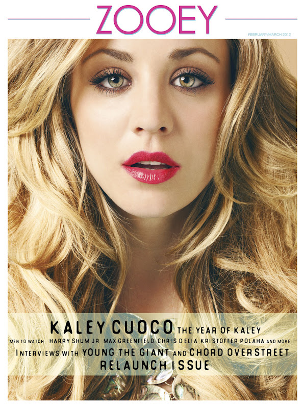 Kaley Cuoco sexy see though Zooey magazine March 2012 issue