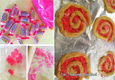 Add a sweet candy center to sugar cookies with Jolly Rancher candies.