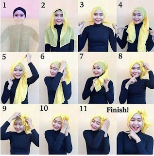 29 Cara Memakai Jilbab Pashmina Terbaru