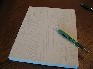 Drawing faux wood grain pattern #2