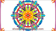 Floral shape Colouful lines art designs patterns pictures.