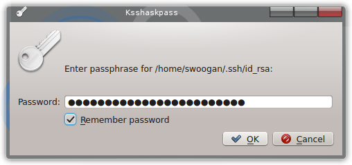 Correct SSH Dialog