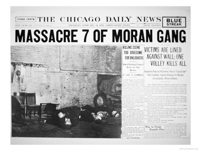 Valentine  on St Valentine S Day Massacre Front Page Of The Chicago Daily News 14th