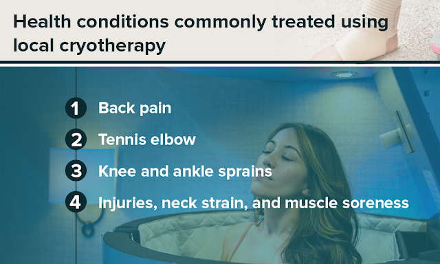 health conditions commonly treated using local cryotherapy