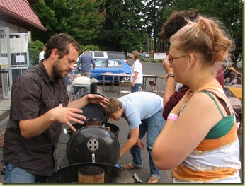 Wess explains the grill