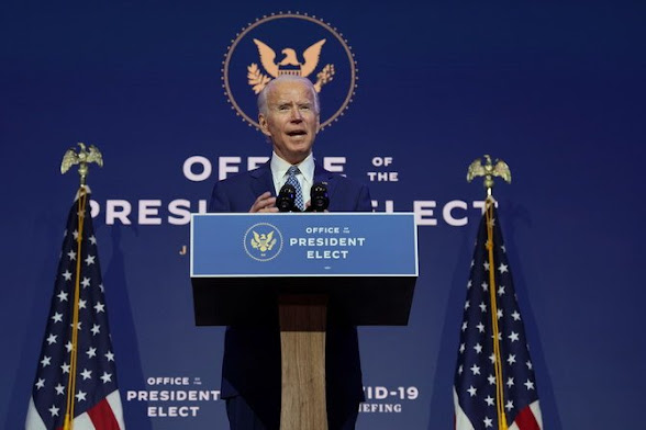 Biden with the horns of America on his crown