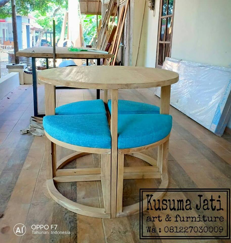 KURSI CAFE LINGKAR KUSUMA JATI ART FURNITURE