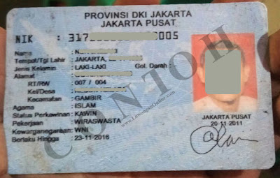 Contoh Foto KTP Persyaratan Daftar Grab