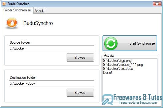 BuduSynchro : un logiciel de synchronisation gratuit