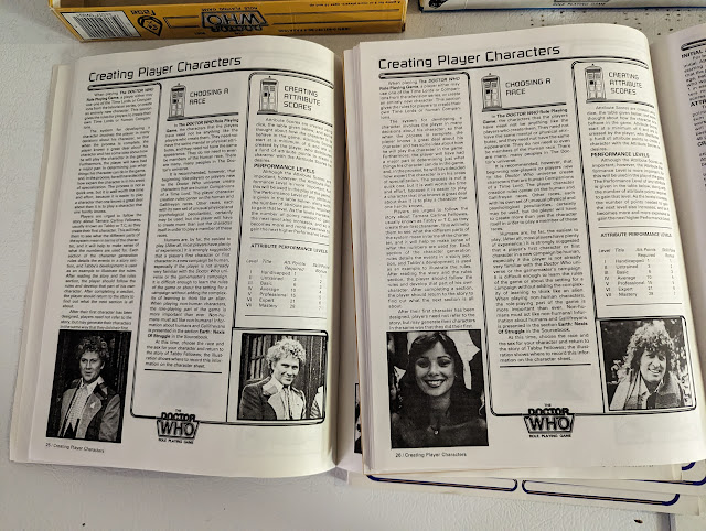 Doctor Who RPG FASA 1985 vs. 1986 Baker Boys