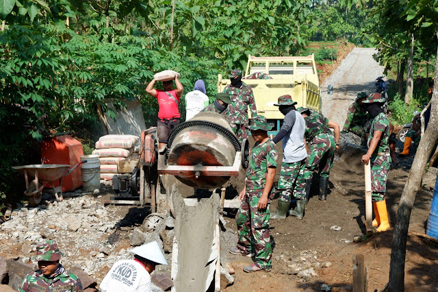 KodimKaranganyar - TMMD di Desa Tawangsari Karanganyar Tanpa Upacara Pembukaan, Kegiatan Tetap Berjalan