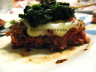 Hamburger di carne di asina asiago e spinaci