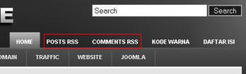 menampilkan posts rss dan comments rss pada blog