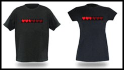 8-Bit Dynamic Life Shirts from ThinkGeek