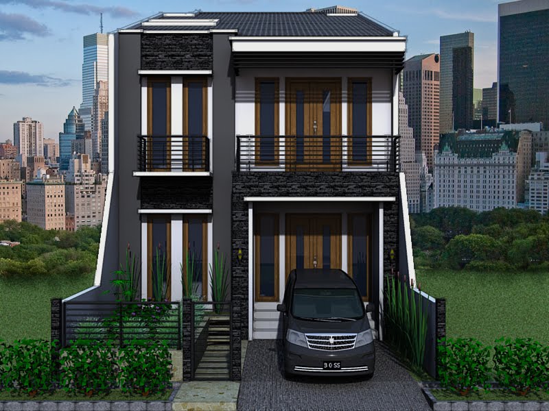 Desain Rumah Bali Modern 2 Lantai - Rumah Minimalis Terbaru