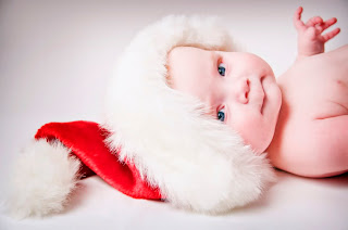 Cute Baby Santa Wallpaper