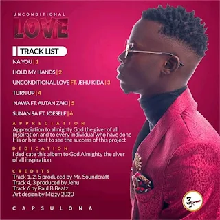 Gospel Minister Capsulona Unveils Unconditional Love Album Cover Art And Date