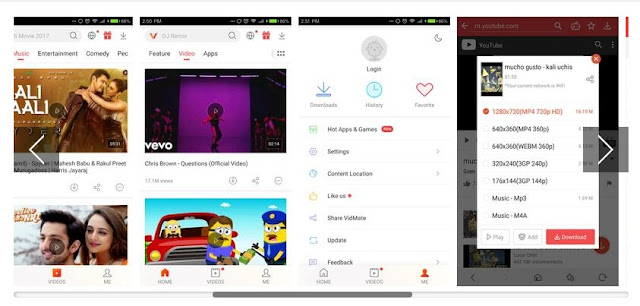 Aplikasi HD Video Downloader di ponsel