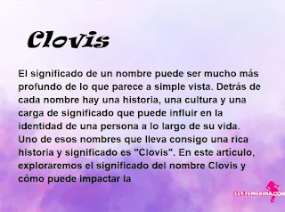significado del nombre Clovis