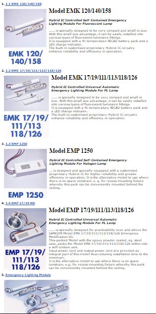 Emergency Lighting Module