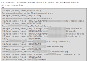 Mail sent to me by my webhost informing me about the hack Mail sent to me by my webhost informing me about the hack