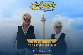 Cari tiket konser air supply 'lost in love experience' di jakarta dan semarang