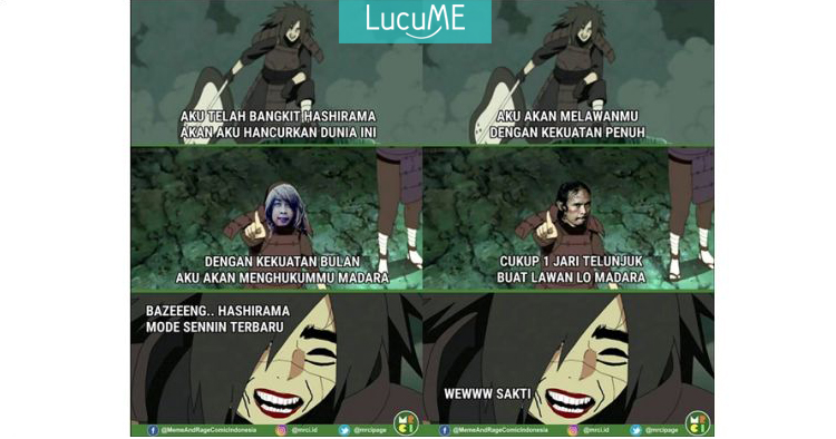 9 Komik 'Madara Naruto' Bareng Tokoh Meme Ini Kocaknya 