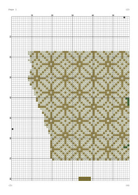 Iowa map cross stitch pattern - Tango Stitch