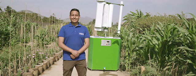 Max Hidalgo ha desarrollado una tecnología para extraer el agua del aire.