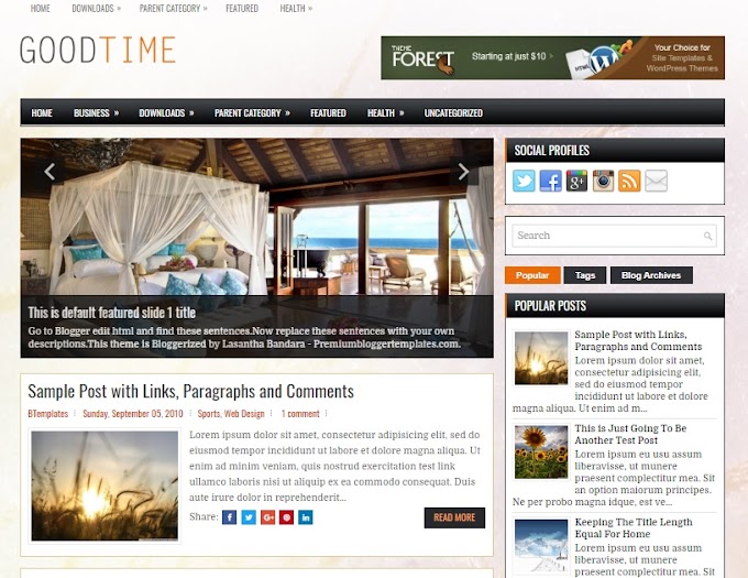 GoodTime Blogger Template 