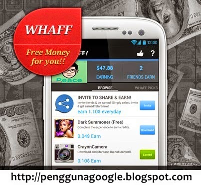 "whaff rewards" aplikasi android penghasil uang | blog