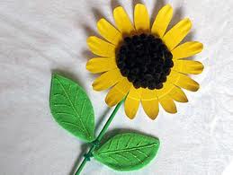 KEBEKIKAKA cara membuat kerajinan  origami  bunga  matahari