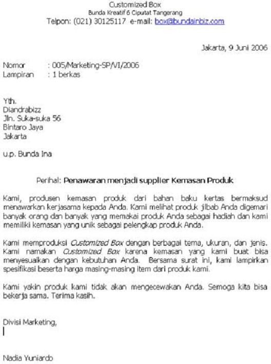 Contoh Surat Penolakan Penawaran  Motorcycle Review and Galleries