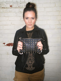 Fashion Blogger Republic Baroque Oasis Jacket Zara Studded Clutch